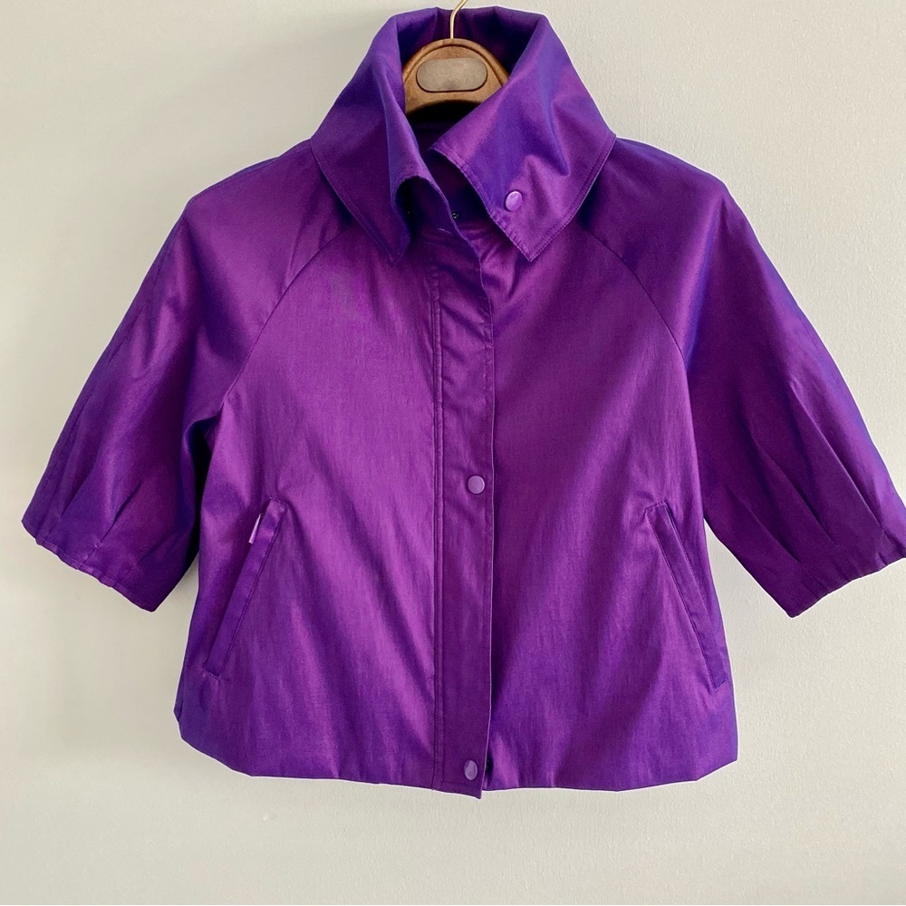 Samuel Dong Purple Iridescent Jacket Size Medium
